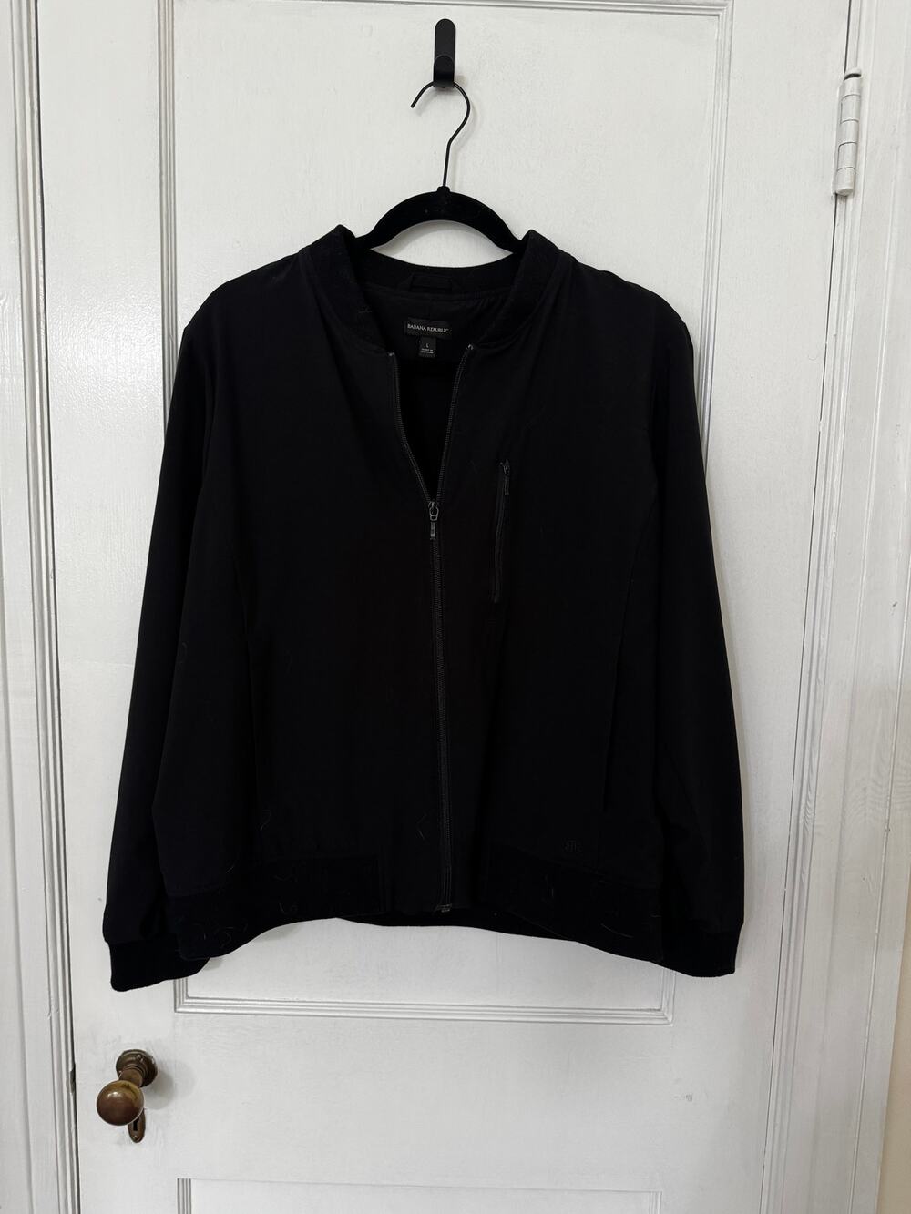 BANANA REPUBLIC Sporty Bomber Jacket Black Medium